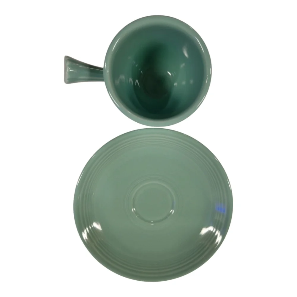 Fiesta® Stick Handle A/D Demitasse Cup & Saucer in SeaMist